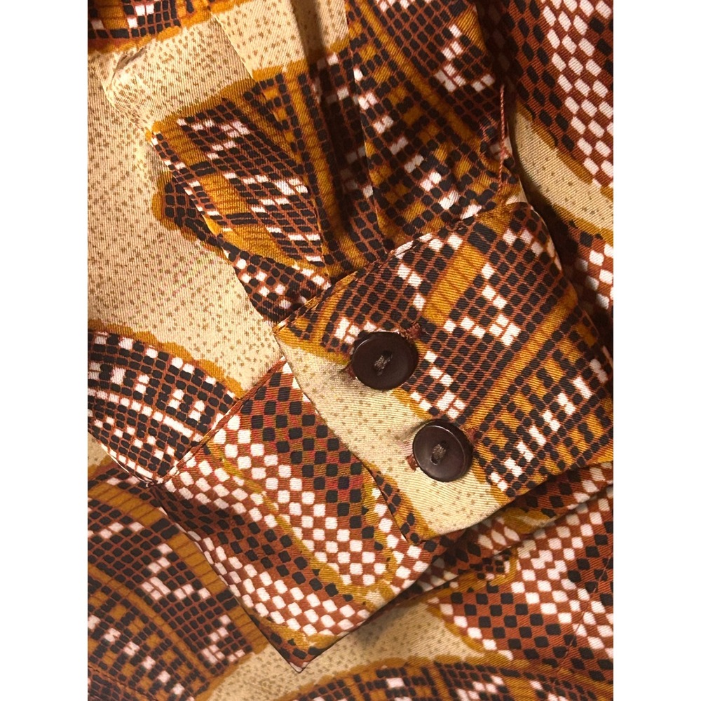 House of Harlow 1960 Abstract Print Long‎ Sleeve Button Up Shirt Women's Medium - Picture 6 of 7